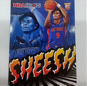 2023-24 Panini-NBA Hoops Basketball Ausar Thompson RC Sheesh #14