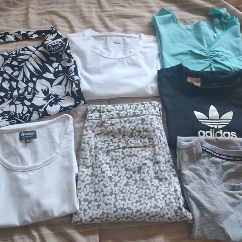 Girls' T-Shirts and Pants Small used, pack of 6+1