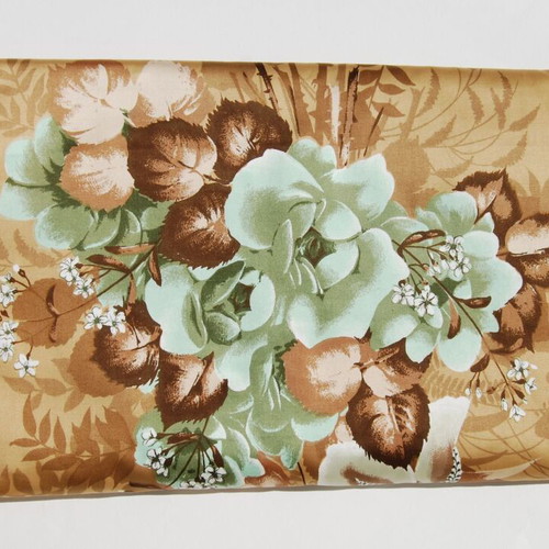 New cotton satin upholstery fabric with a bouquet of flowers, 10 meters