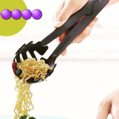 Tupperware Pasta Serving Tongs New, Purple