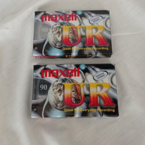 Maxell UR 90 cassette tapes set of 2 new sealed