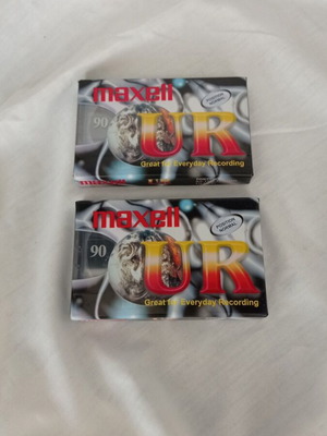 Maxell UR 90 cassette tapes set of 2 new sealed