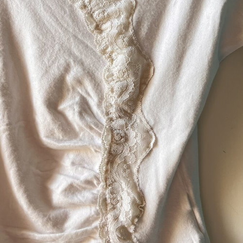 Top with lace size 40 white used