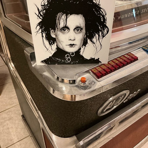 Edward Scissorhands decorative art piece