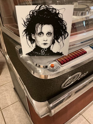 Edward Scissorhands decorative art piece