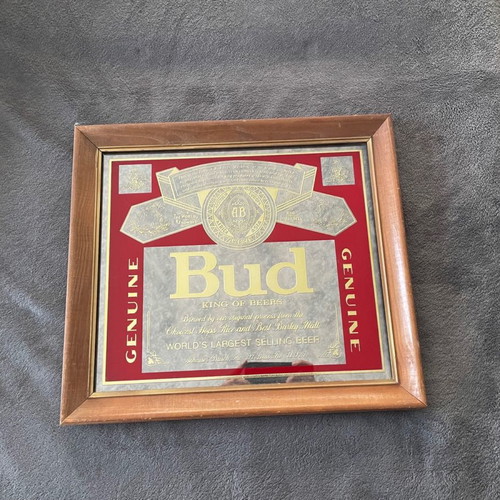 Κάδρο Bud μεταχειρισμένο, αυθεντικό με καθρέφτη και ετικέτα