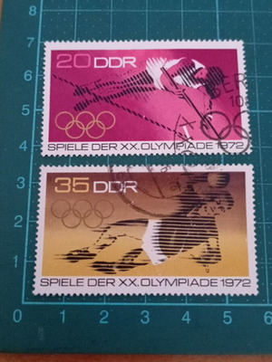 Γραμματόσημα DDR Γερμανίας 1972 Ολυμπιακοί Αγώνες Μόναχο σε άριστη κατάσταση