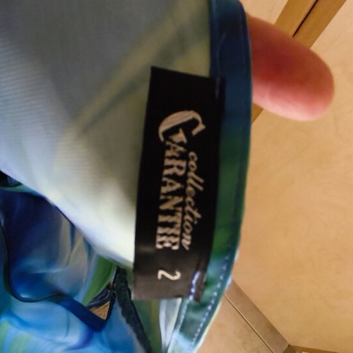 Summer satin dress like new, blue and green, size M