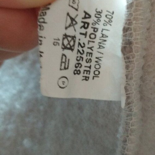 Bouclé gray coat 70% wool like new, small medium