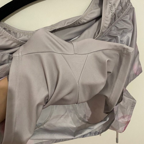Bdtk cycling leggings with shorts and cropped top like new, multicolor