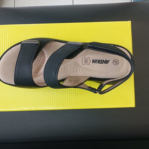 Antrin platform sandals, black, size 41