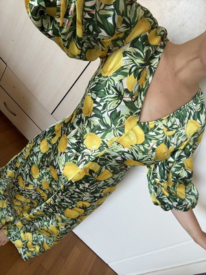 Asos Design Lemon Dress size 36 like new