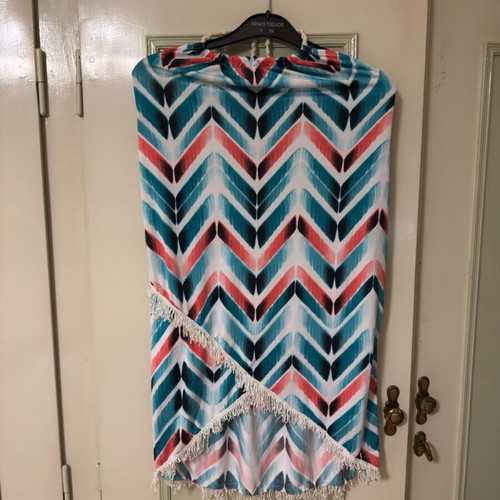 Forever Rose dress with fringes used, multicolor, size S