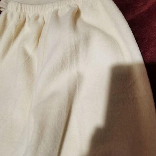 Children's white fluffy set blouse and pants like new