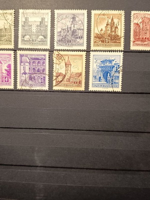 Collection of 44 used Austrian stamps (1945-1950) from private collection