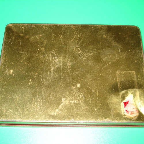 Craven tin box used from cigarettes