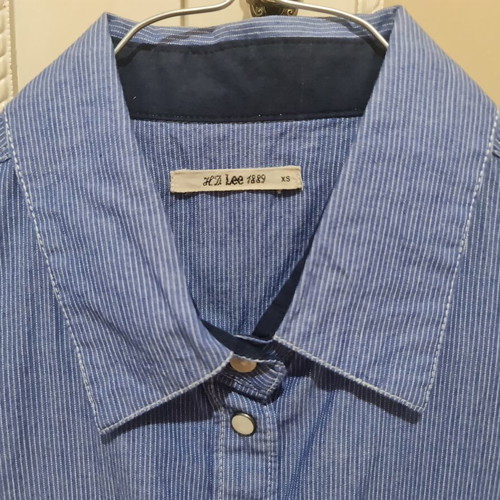 Lee women's cotton shirt like new, blue, size XS