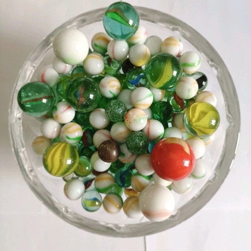 Marbles used, pack of 229 in various sizes
