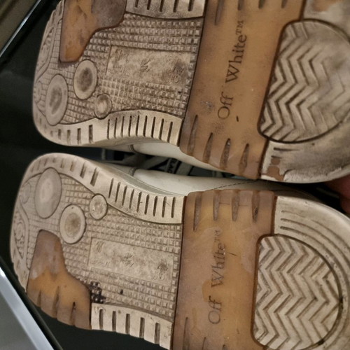 Off-white sneakers used, size 40, white