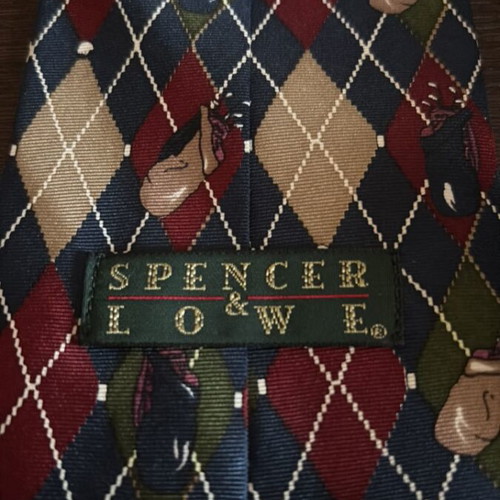 Spencer&Lowe men's silk tie like new, multicolor