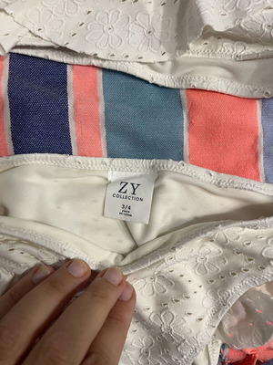Baby white swimsuit for girls up to 2 years