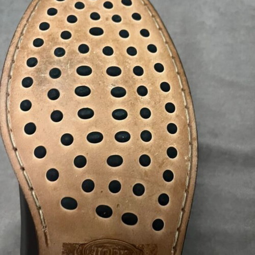 Tod’s men's brown leather loafers like new