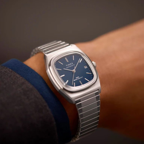 Timex 1983 E-Line Automatic Blue Watch new