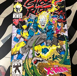 GHOST RIDER 27 and the X-MEN NM/M JIM LEE COVER 1990 MARVEL COMICS 1st PRINT MARK TEXEIRA