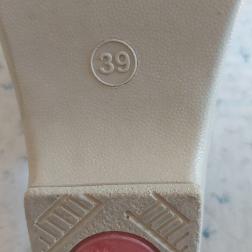 Boxer women's anatomical leather clogs size 39 like new, white pearl
