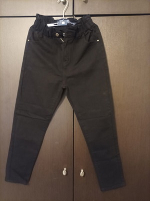Jeans high-waisted black, like new, size S fitting M
