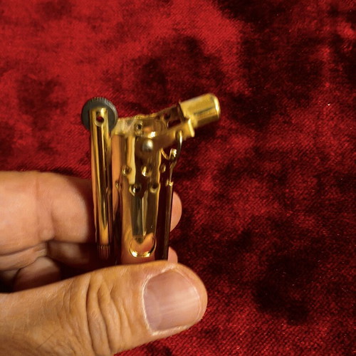 Vintage gold lighter stick-style, like new