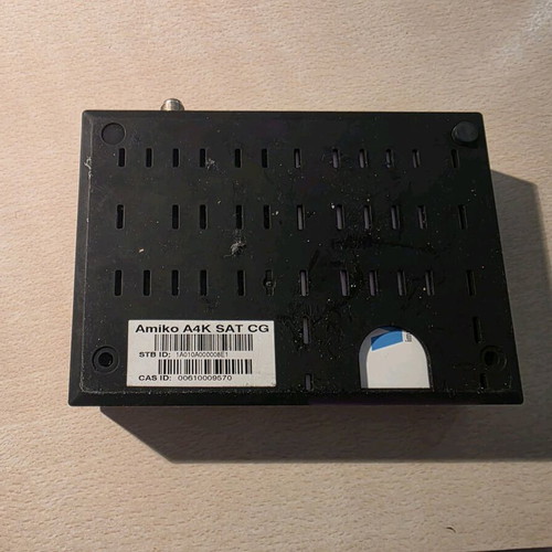 Amiko A4K SAT CG satellite receiver used, 4K Ultra HD & Android