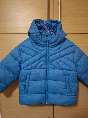 Benetton Kids Puffer Jacket Blue like new, 4 years, 104 cm