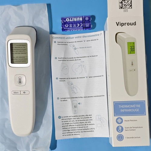 Viproud FC-IR202 Infrared Contactless Thermometer new with box and batteries