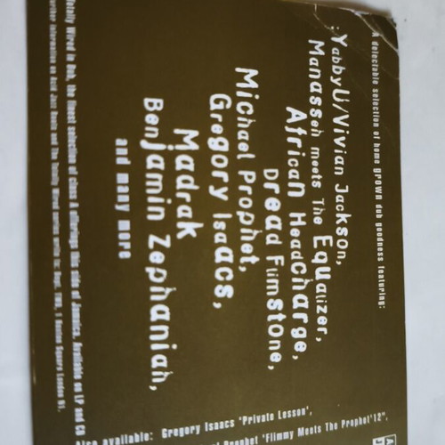 Totally Wired In Dub promo card used, Acid Jazz Records