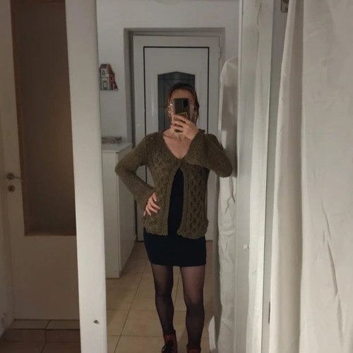 Knitted brown cardigan like new