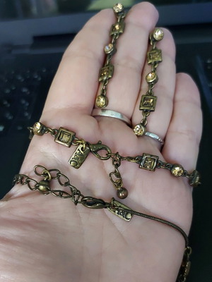 Марков комплект бижута A&C с оксидация и камъни като ново