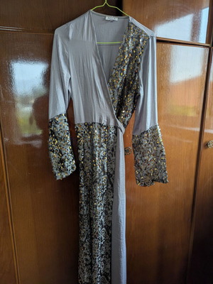 Mya kimono dress used, size S/M, gray with sequins
