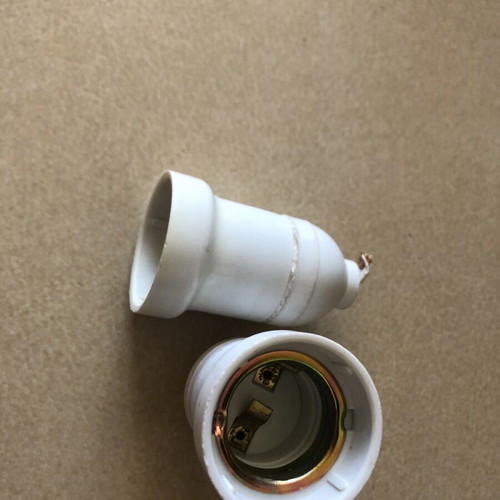 Light bulb sockets used, set of 2