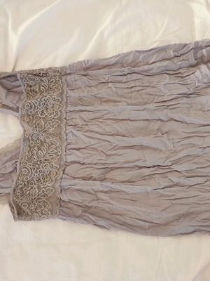 Triumph nightdress M gray blue like new with lace short