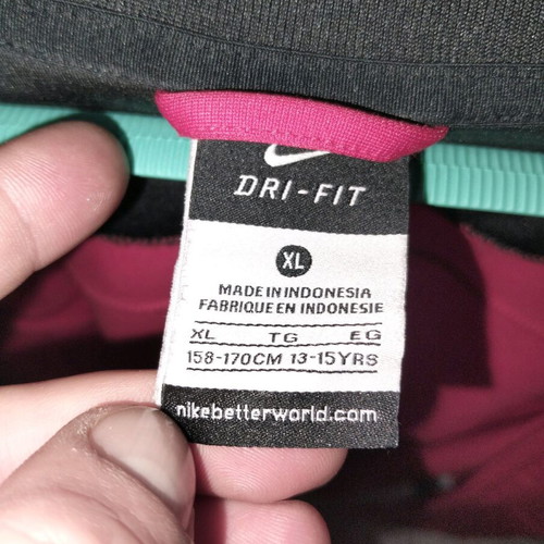 Nike jacket size medium like new, black and red