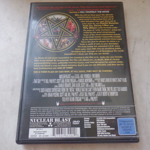 Stormtroopers of Death Kill Yourself-The Movie metal DVD new