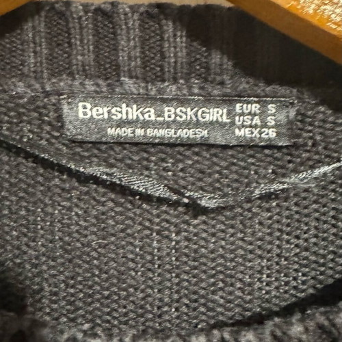 Bershka sweater black and white like new, size S