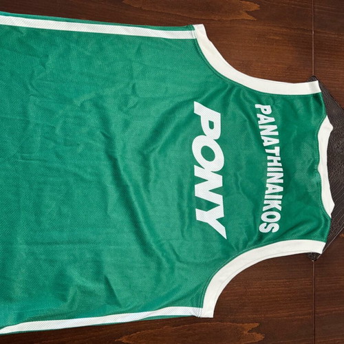 Panathinaikos Vintage Basketball Jersey 90s Size XL Like New