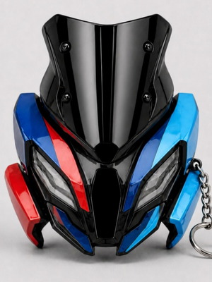 3D Printed Μπρελόκ Μάσκα Μοτοσυκλέτας μαύρο/γκρι xr1000m καινούργιο