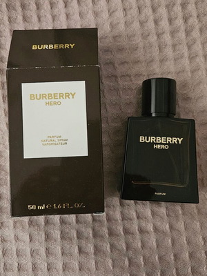 Burberry Hero 50ml empty bottle with box used