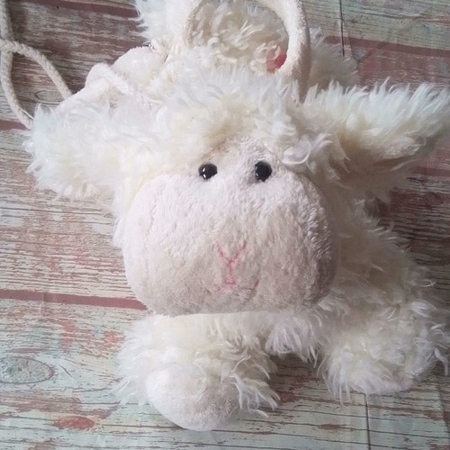 Children's fluffy shoulder bag Lamber Aurora used, lamb design