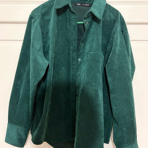 Zara shirt cypress embossed size medium used
