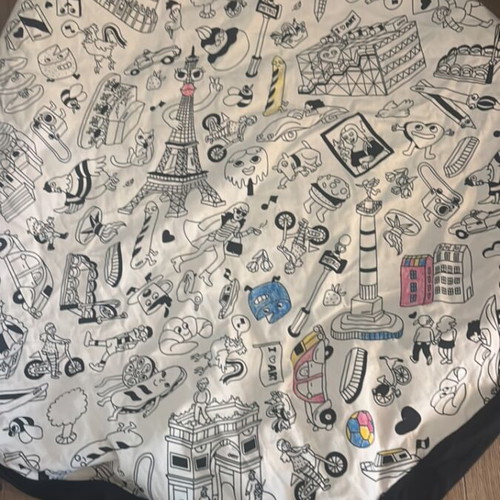 Play & Go Mat Bag 2 in 1 by OMY like new, travel theme