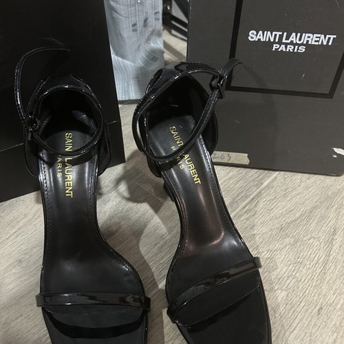 YSL women's black high heels, size 36